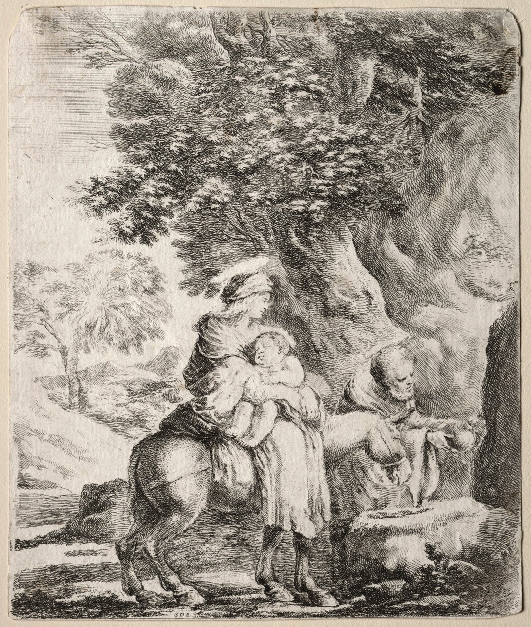 Repülés Egyiptomba. alkotó: Stefano della Bella