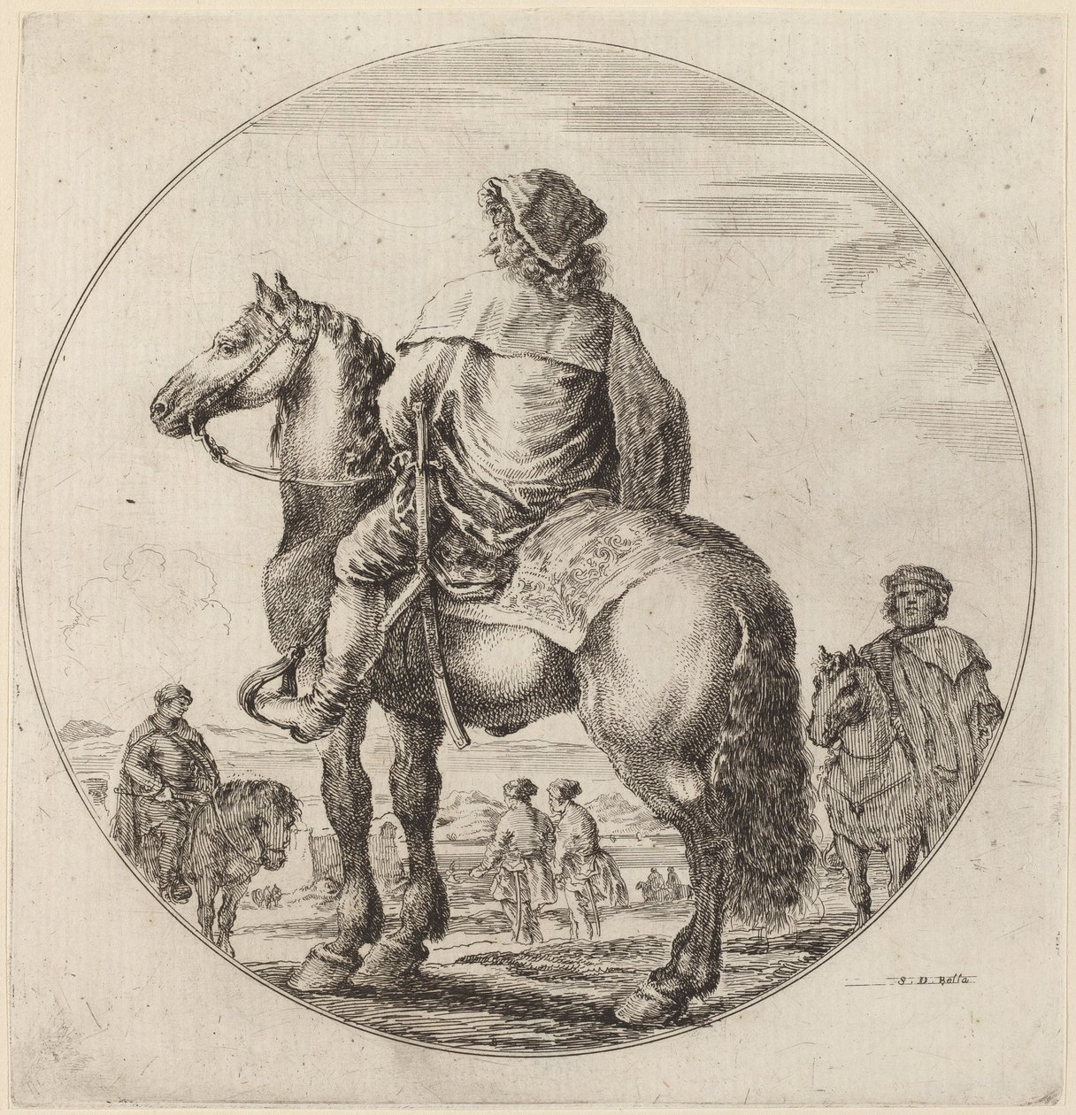 magyar lovas. alkotó: Stefano della Bella