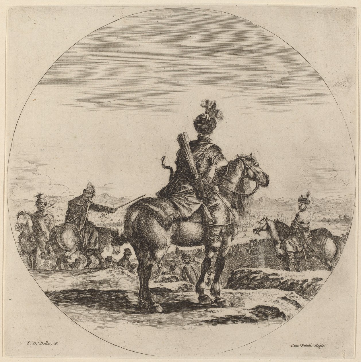 Lengyel Cavalier. alkotó: Stefano della Bella