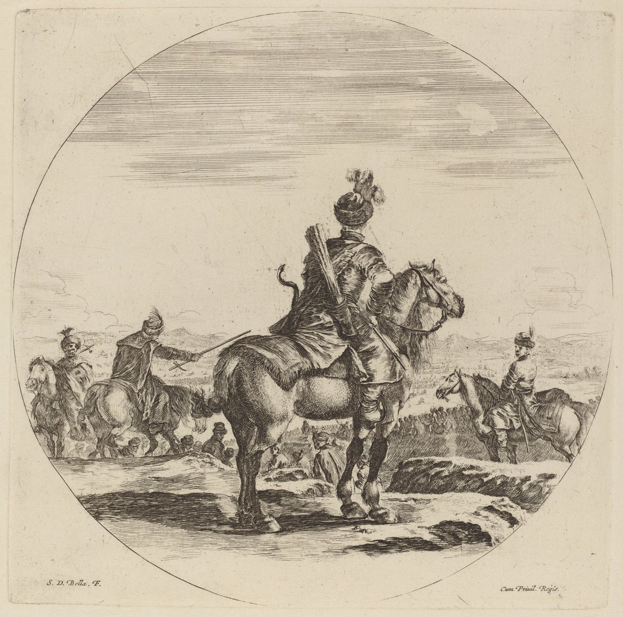 Lengyel Cavalier. alkotó: Stefano della Bella