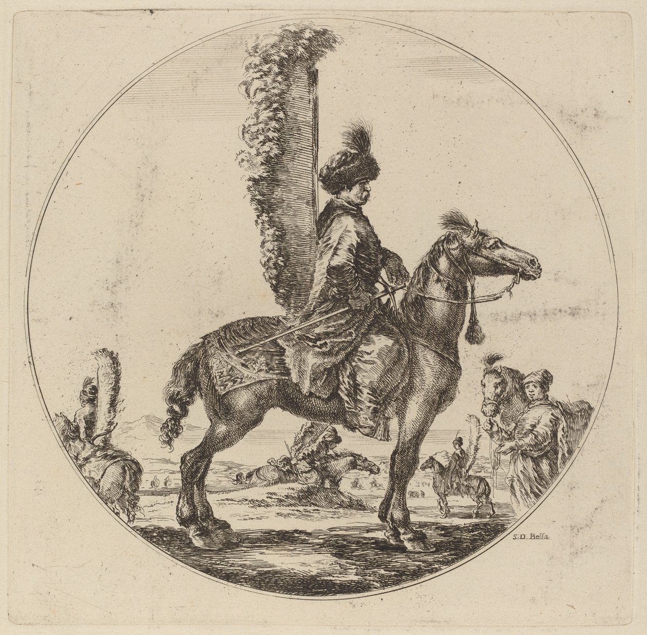 Lengyel házak. alkotó: Stefano della Bella