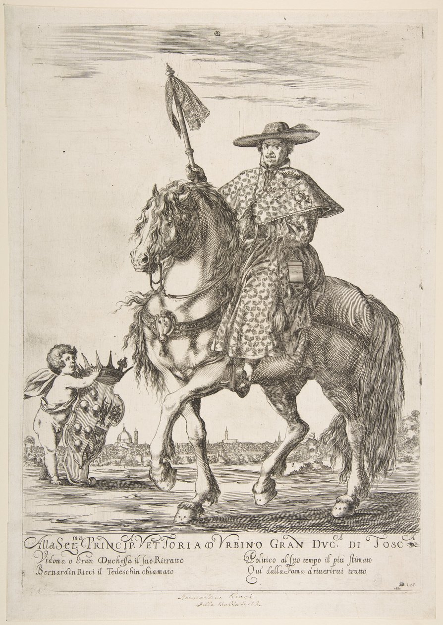 Bernardino Ricci portréja, 1637. alkotó: Stefano della Bella