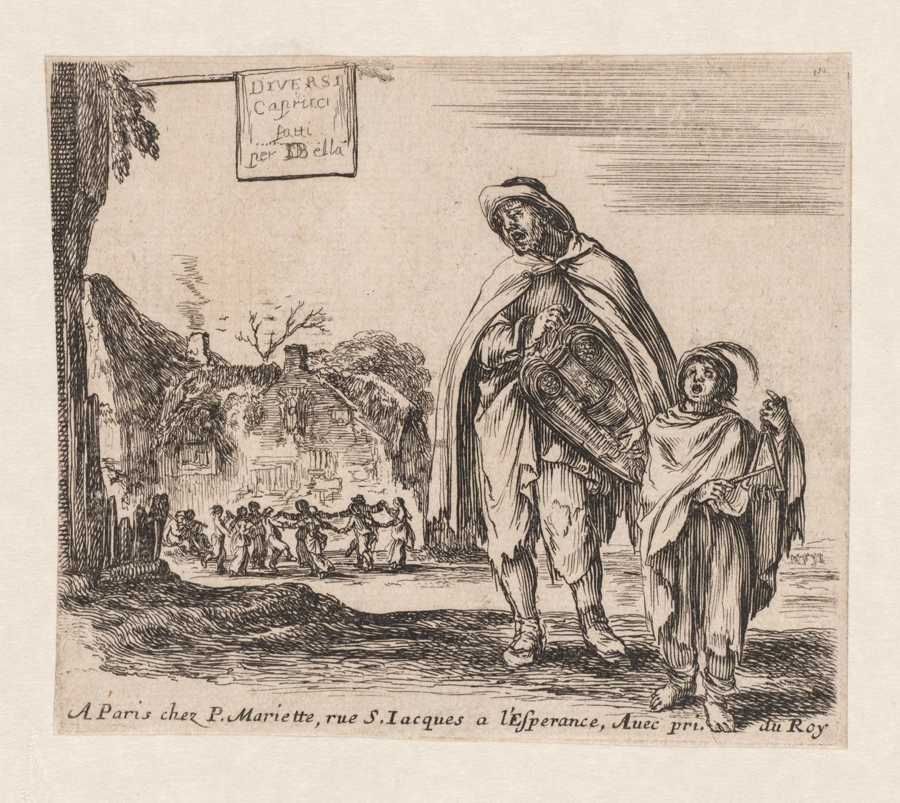 Címlap: Diversi Capricci, 1647. alkotó: Stefano della Bella