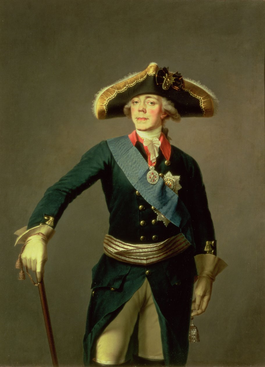 I. Pál portréja, 1796-7 alkotó: Stepan Semenovich Shchukin