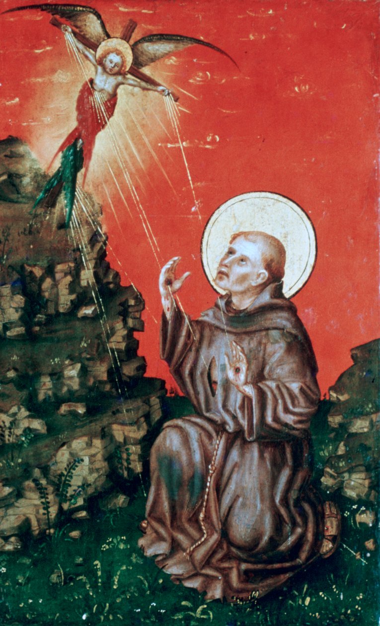 Szent Ferenc a Stigmatát kapja, 1430-1451 alkotó: Stephan Lochner