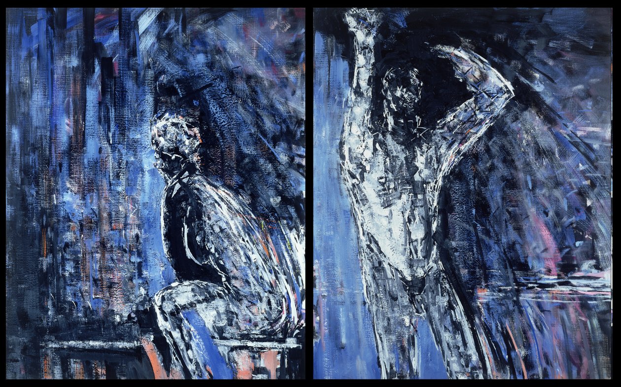 Meztelen nő és meztelen férfi alkotó: Stephen Finer