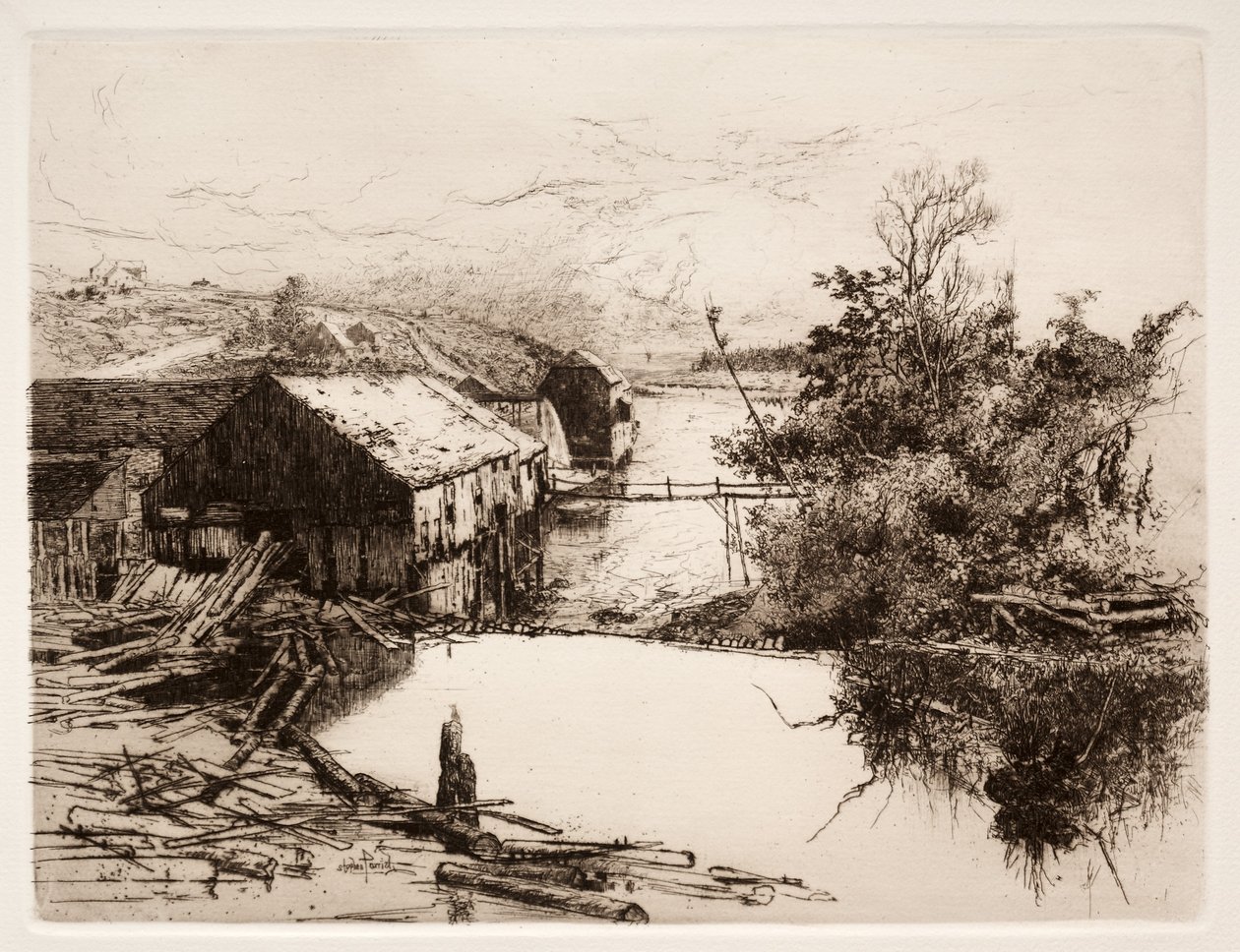Mills at Mispek, N.B., 1884. alkotó: Stephen Parrish