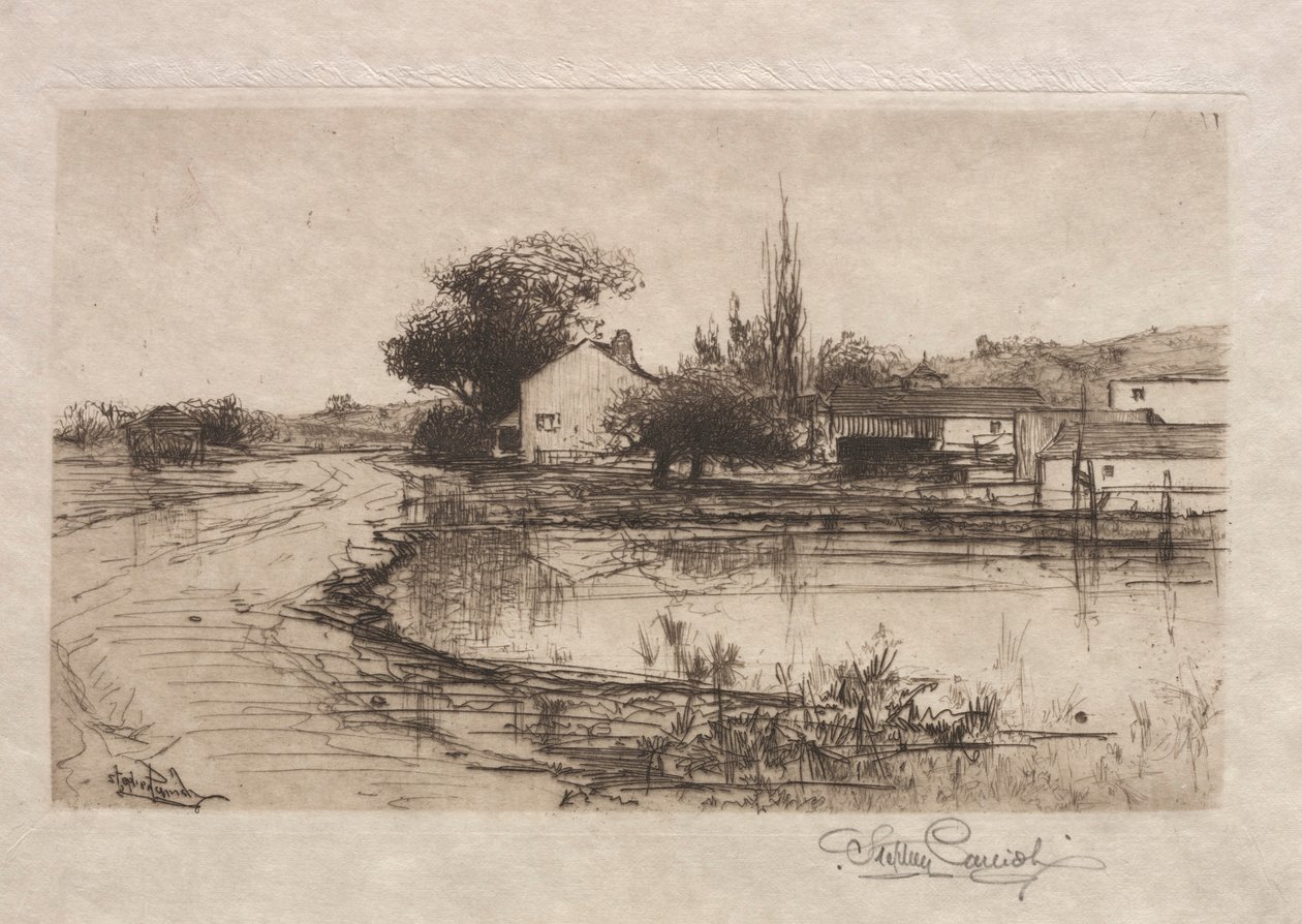Vázlat Pittsfield közelében, Mass., 1887-1888. alkotó: Stephen Parrish
