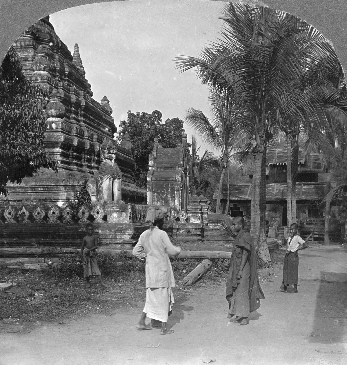 Amarapura, Burma, 1908 alkotó: Stereo Travel Co