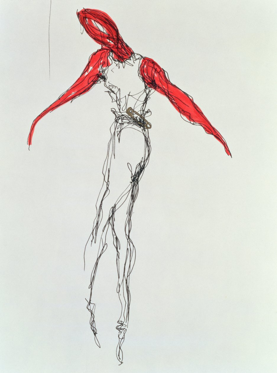 A táncos, 1997 (tinta papíron) alkotó: Stevie Taylor