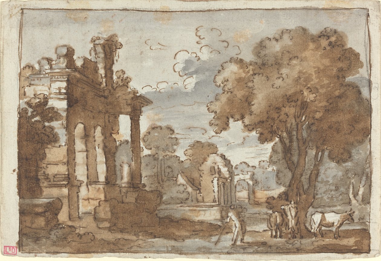 Tájkép alkotó: Style of Claude Lorrain