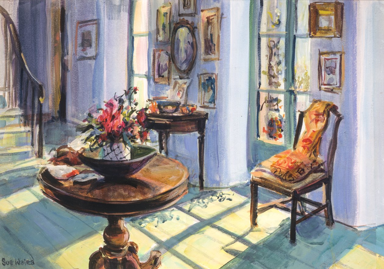 Vanessas napfényes terem, 1995, (guache a kártyán) alkotó: Sue Wales
