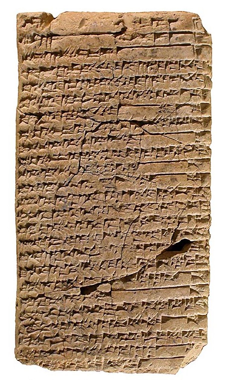 A Shuruppak ékírásos tábla, Kr.e. 1900-1700 körül alkotó: Sumerian