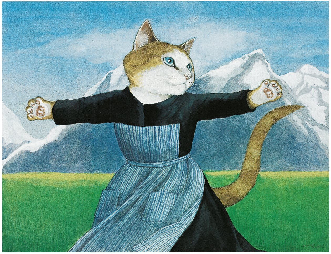 Illusztráció a Macskák című filmből (kiad. 2006) alkotó: Susan Herbert