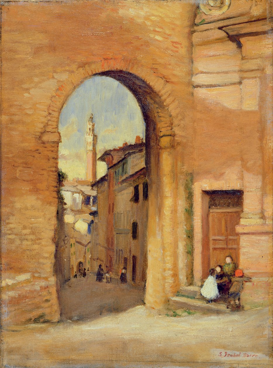 Sienai átjáró (olaj, vászon) alkotó: Susan Isabel Dacre