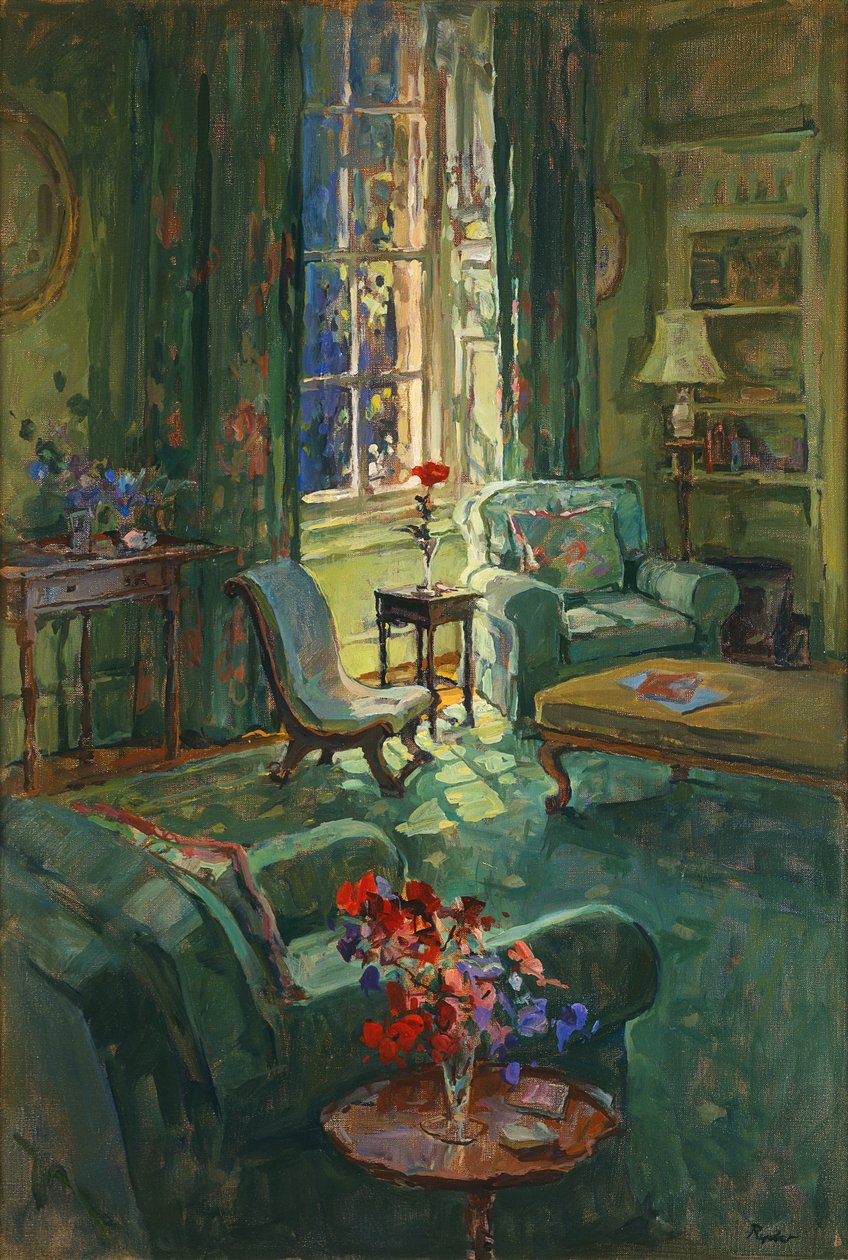 Napfény és édes borsó (olaj, vászon) alkotó: Susan Ryder