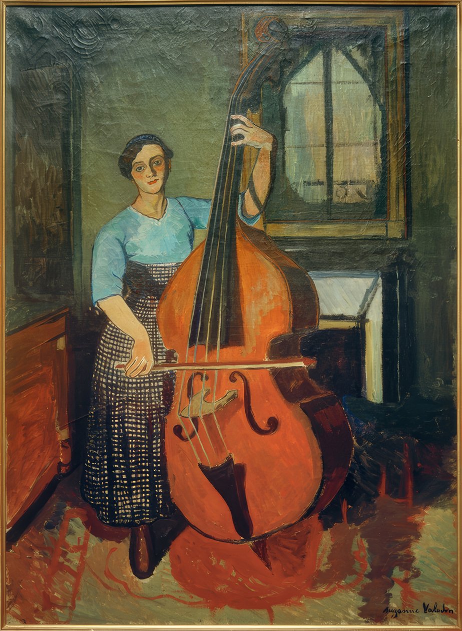 Nő nagybőgővel alkotó: Marie Clementine (Suzanne) Valadon