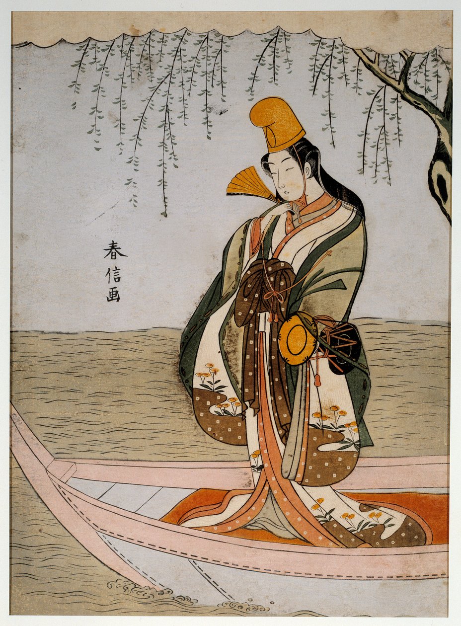 Asanuma hajója. Suzuki Harunobu japán mintája alkotó: Suzuki Harunobu