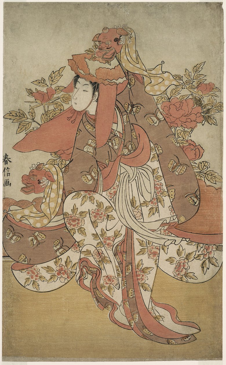 Az Oroszlántánc alkotó: Suzuki Harunobu