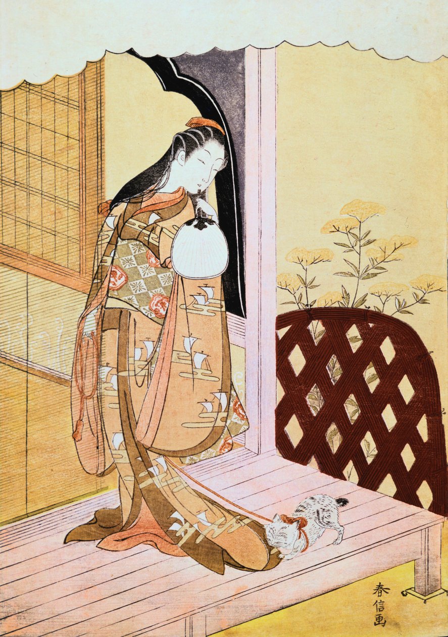 Nyosan hercegnő, 1765 alkotó: Suzuki Harunobu