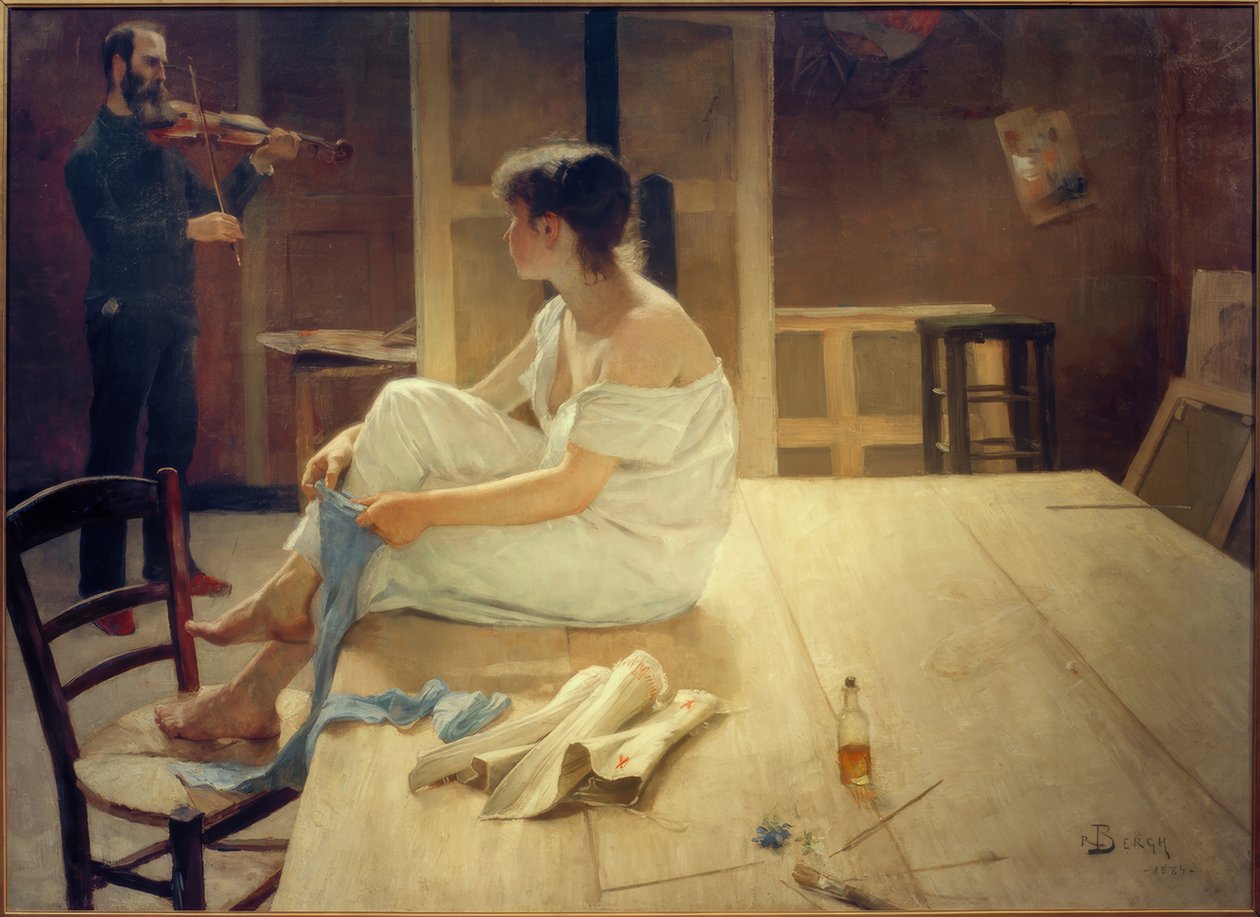 Modellezés után alkotó: Sven Richard Bergh
