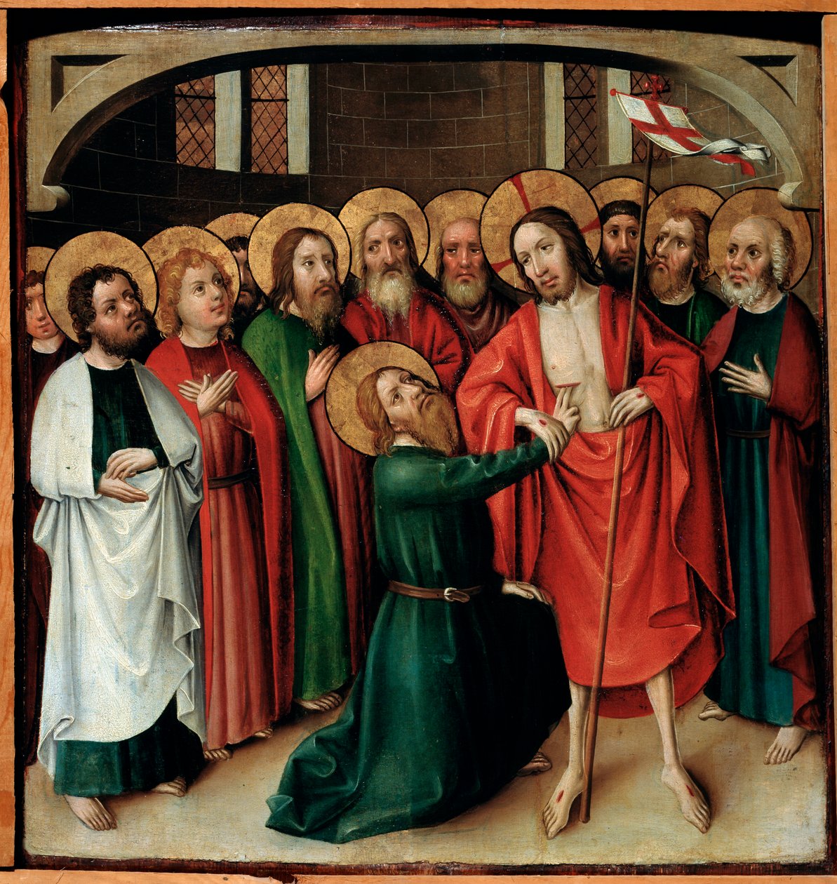 Szent Tamás hitetlensége, c1500. alkotó: Swabian master