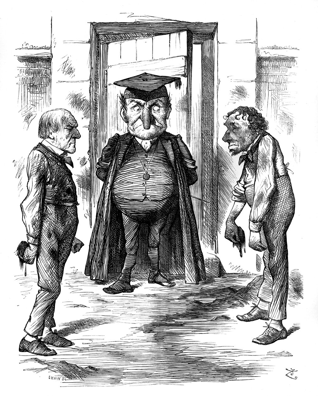 Egy rossz példa, 1878. alkotó: Swain