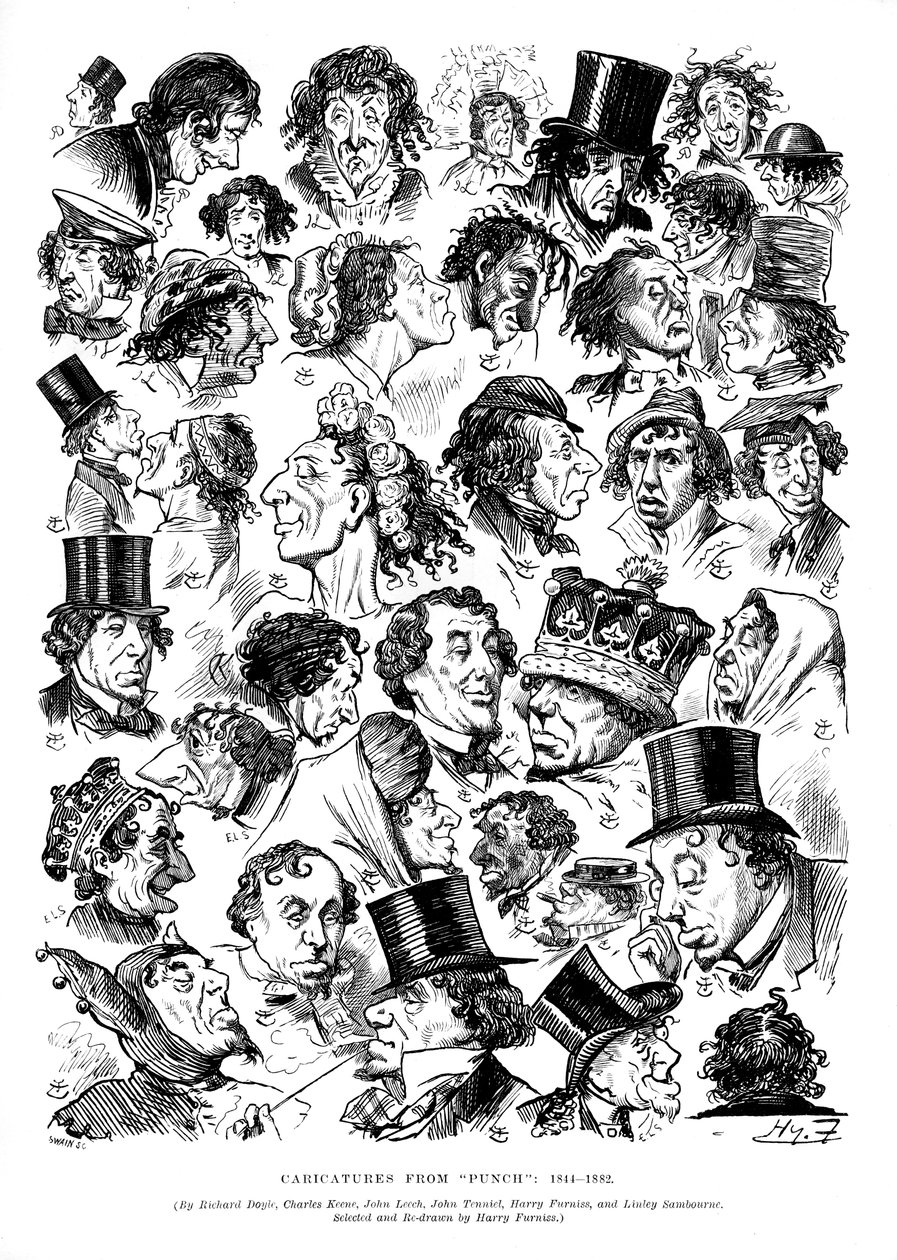 Karikatúrák Punchból, 1844-1882. alkotó: Swain