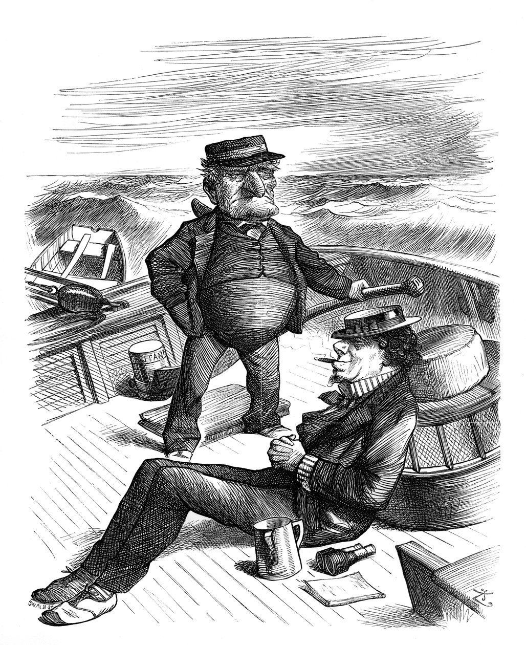 A szél útja, 1878. alkotó: Swain