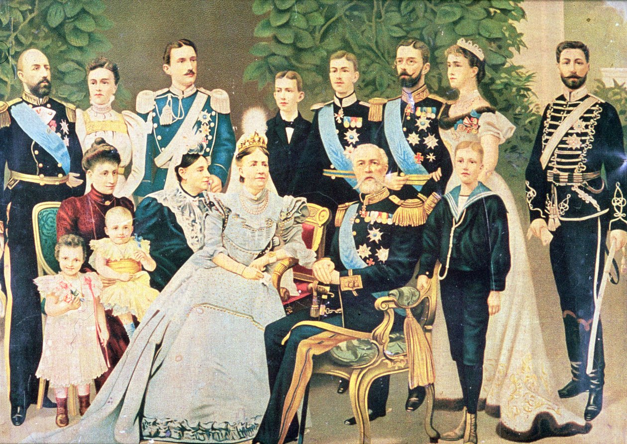II. Oscar és családja, 1890 körül alkotó: Swedish School