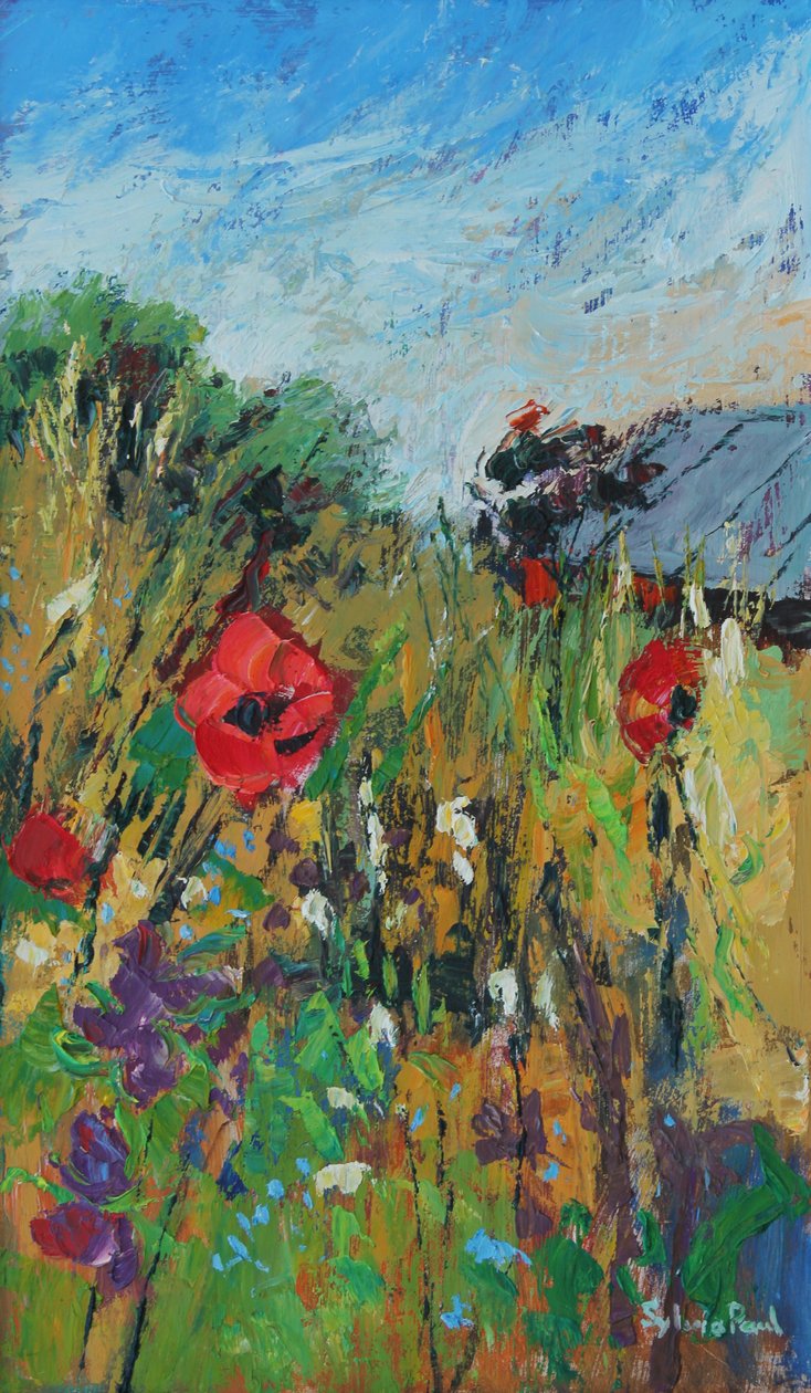 Meadow Flowers, 2012, olaj, fedélzeten alkotó: Sylvia Paul