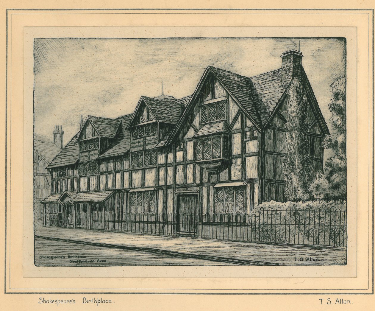 Shakespeare születési helye alkotó: T.S. Allan