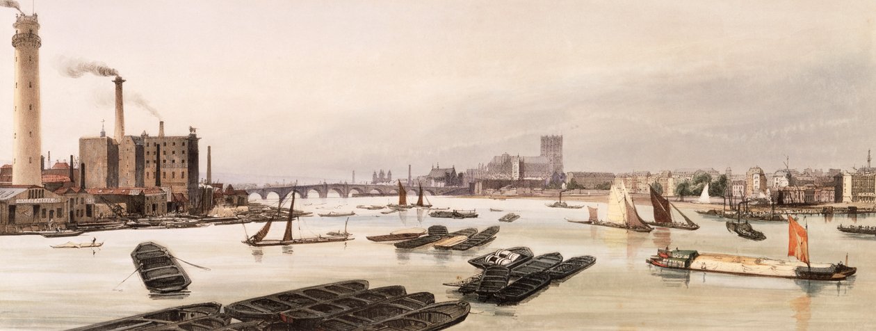 Westminster a londoni Waterloo hídról alkotó: TS Bays
