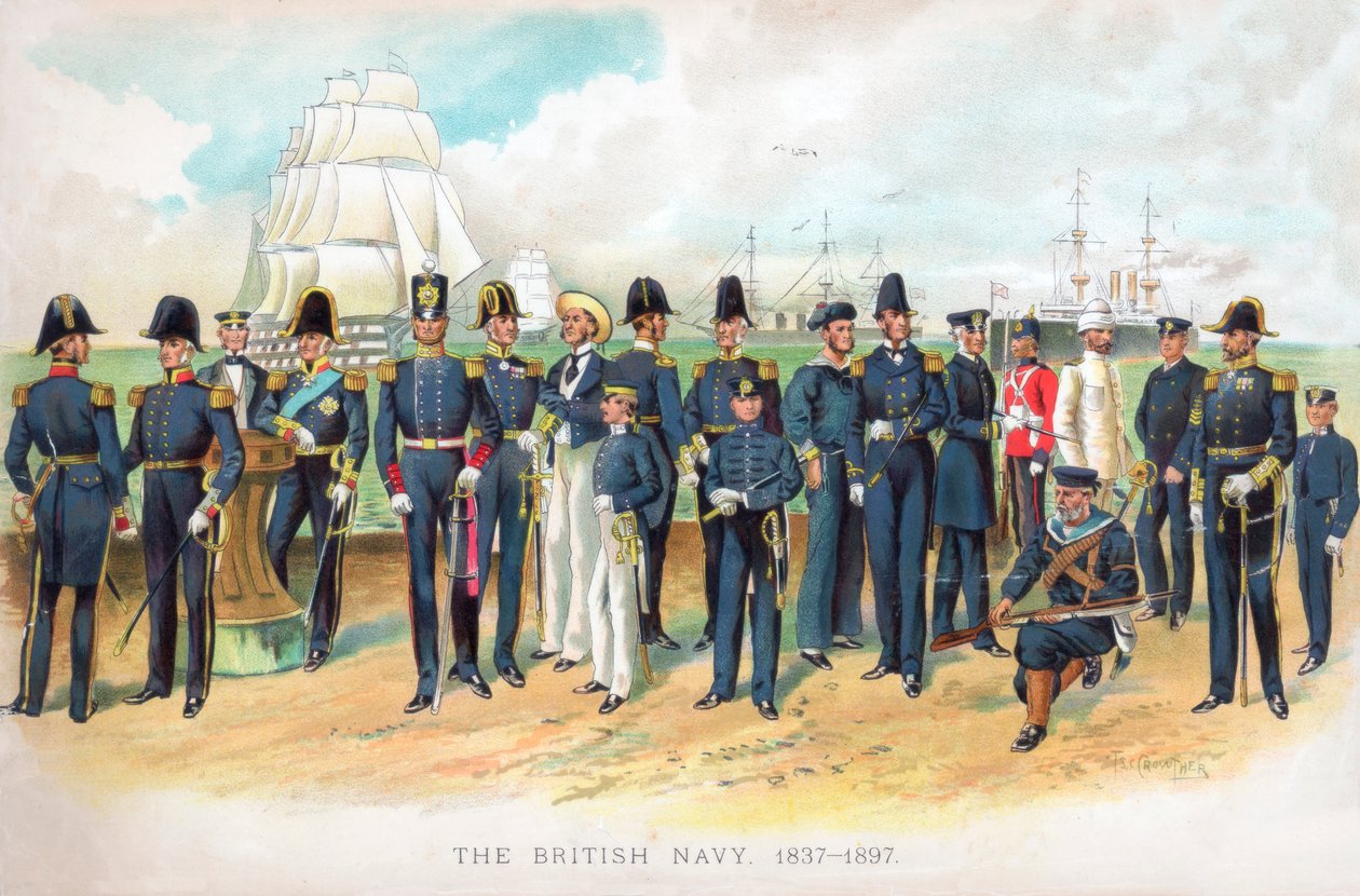 „The British Navy, 1837-1897”, XX. század eleje. alkotó: TS Crowther