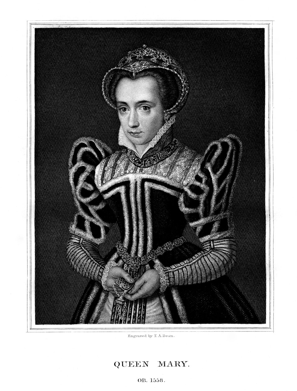 Mária osztrák királynő, 1827. alkotó: T. A. Dean