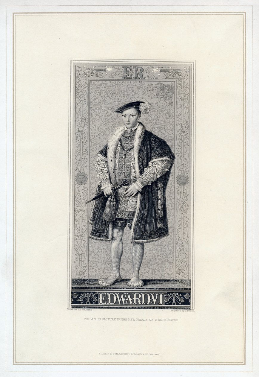 VI. Edward angol király. alkotó: T. Brown