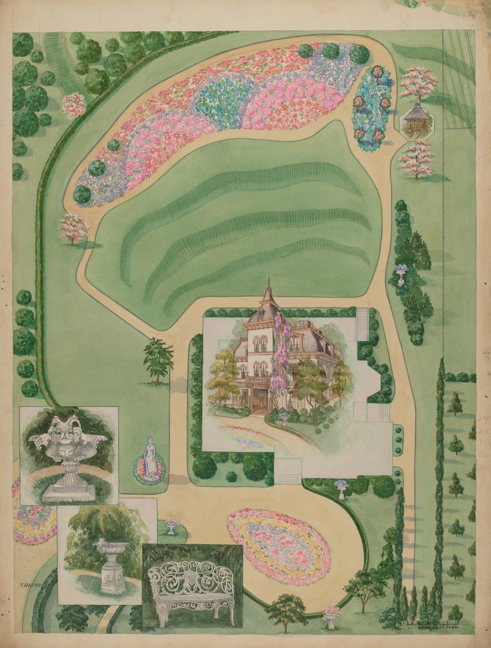William A. Wheelock Estate, c. 1936. alkotó: Tabea Hosier
