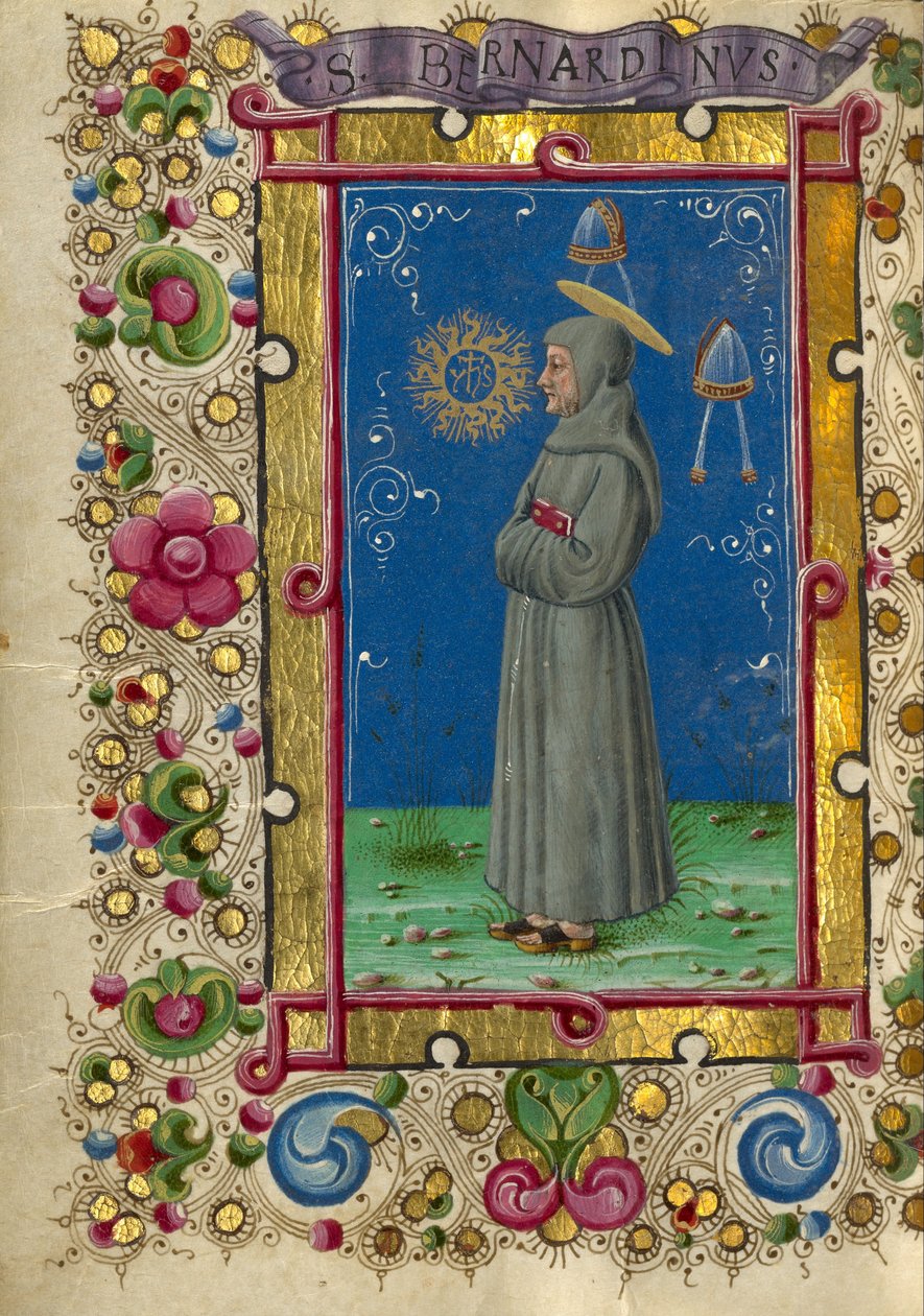 Sienai Szent Bernardino alkotó: Taddeo Crivelli