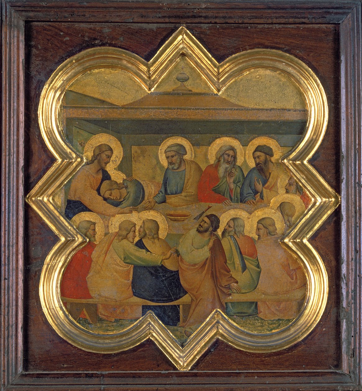 Az utolsó vacsora (tempera a panelen) alkotó: Taddeo Gaddi