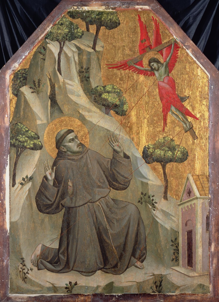 Szent Ferenc megbélyegzése, 1325-1330 körül (tempera a panelen) alkotó: Taddeo Gaddi
