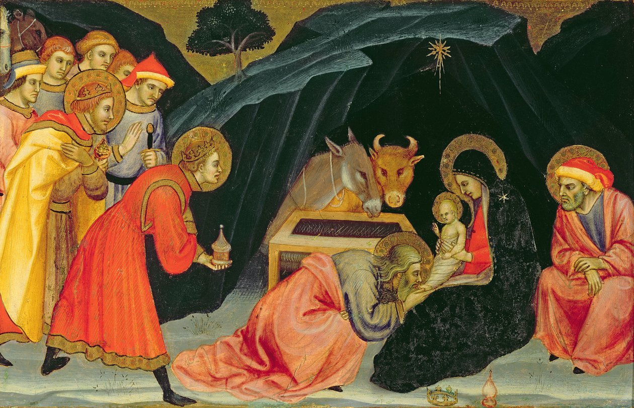 A mágusok imádása (olaj, fa) alkotó: Taddeo di Bartolo