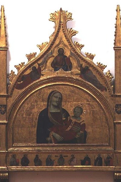 Madonna és gyermek (tempera a panelen) alkotó: Taddeo Gaddi