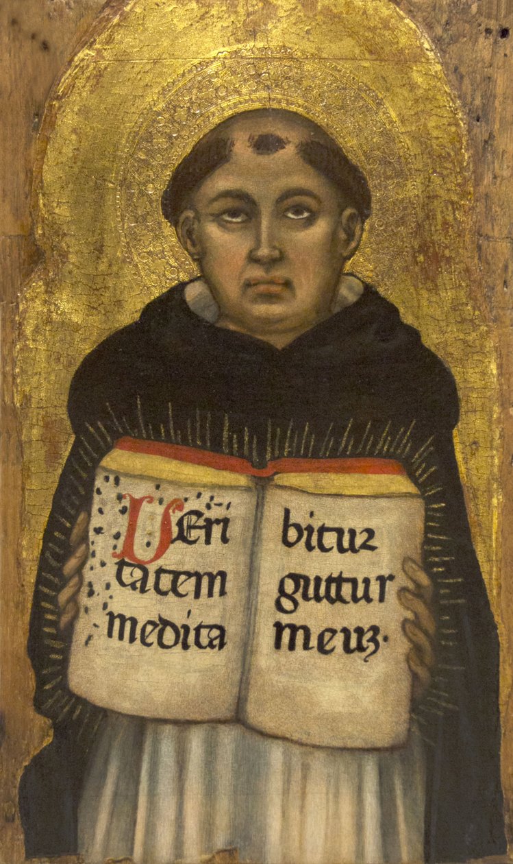 Aquinói Szent Tamás, 1418. alkotó: Taddeo di Bartolo