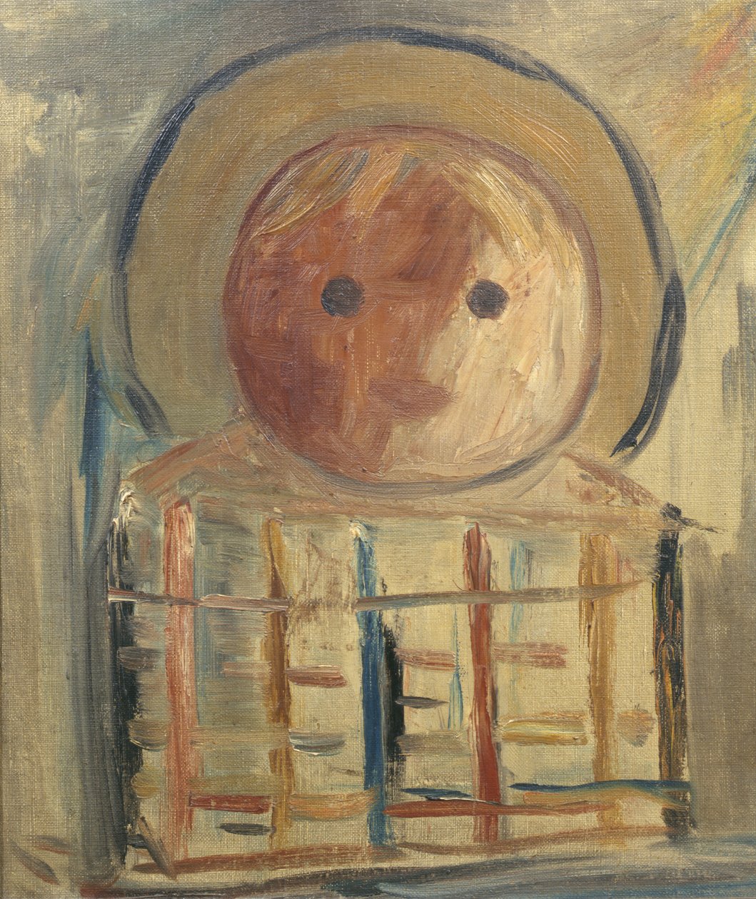 Egy csecsemő képzeletbeli feje, 1925-32 körül alkotó: Tadeusz Makowski