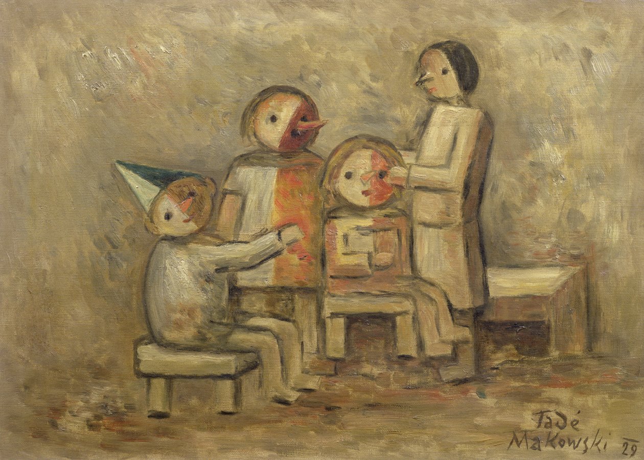 Kis család, 1929 alkotó: Tadeusz Makowski