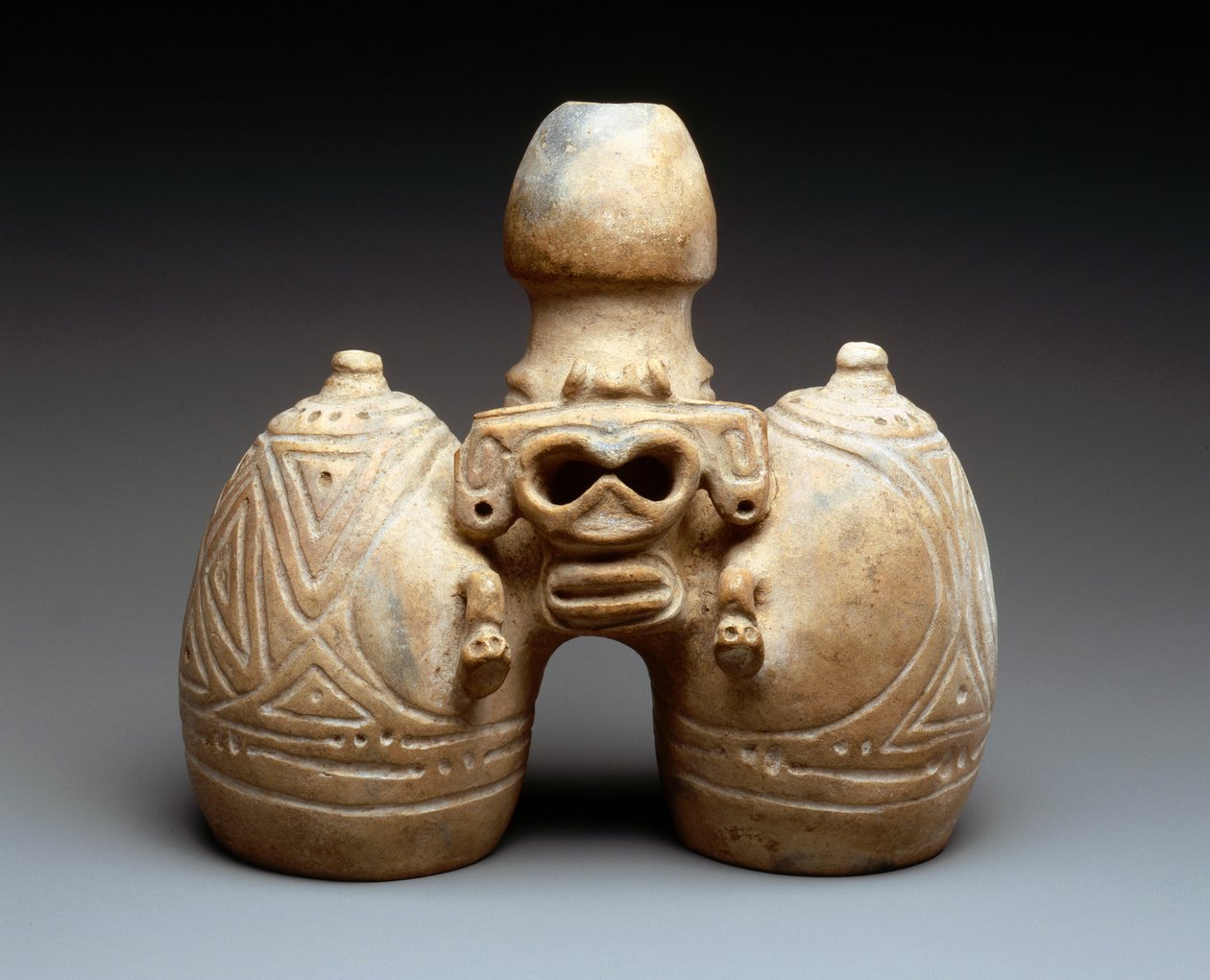 Double Effigy Vessel (kerámia) alkotó: Taino Culture