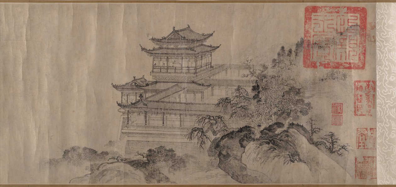 Teng herceg pavilonja, 1352-ben. alkotó: Tang Di