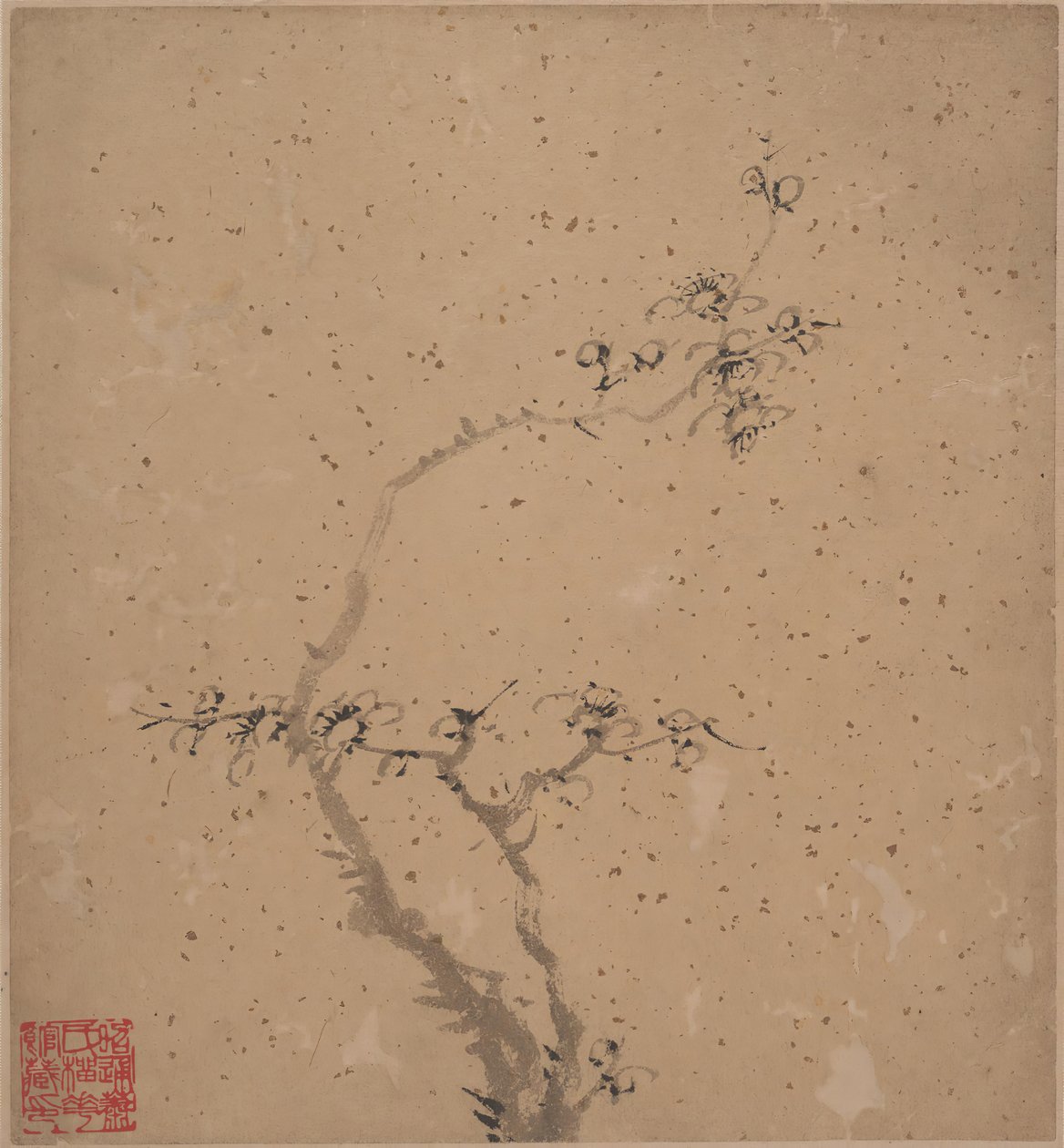 Virágzó szilva, kelte 1840. alkotó: Tang Yifen