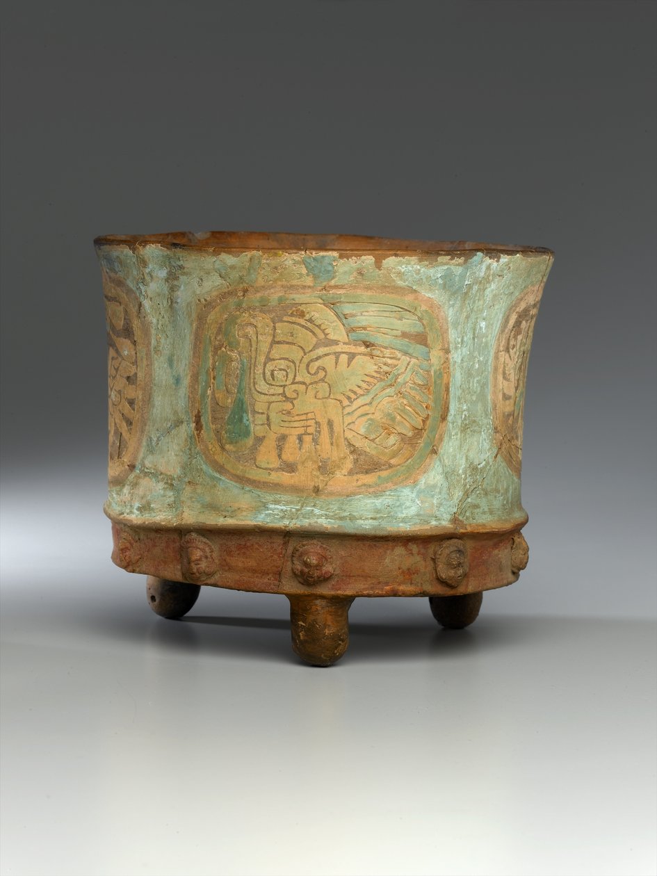 Tripod Jar, c.800 (agyag) (lásd még: 278901-278902 és 278904) alkotó: Teotihuacan