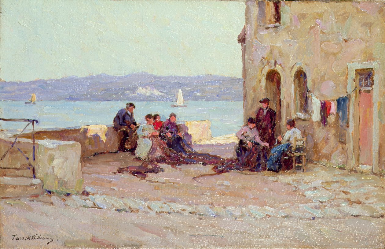Hálók javítása, Martigues, Provence alkotó: Terrick Williams